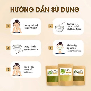 100 gr bột cám gạo trà xanh dưỡng sáng min da