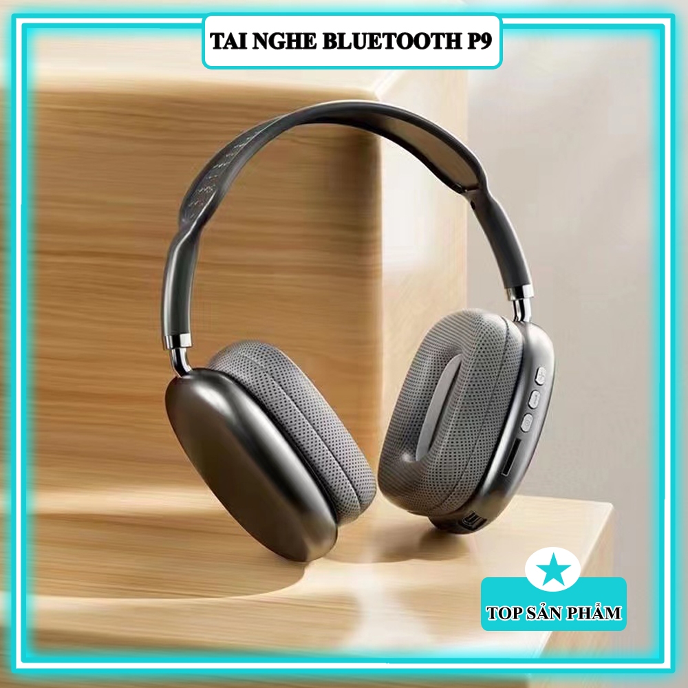 Tai Nghe Bluetooth Chụp Tai P9 – Nghe Nhạc, Chơi Game, Học Online, Kết Nối Mượt