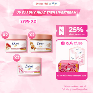 [LIVE] Combo 2 Smoothie Tẩy Tế Bào Chết Body Dove Chăm Da Sáng Mịn 298g/hũ