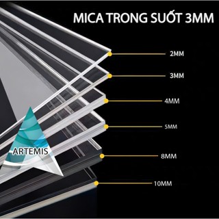 Mica Trong Suốt 3MM - dựng mô hình, ứng dụng đa dạng  Artemis.decor (Nhận cắt theo kích thước YC)