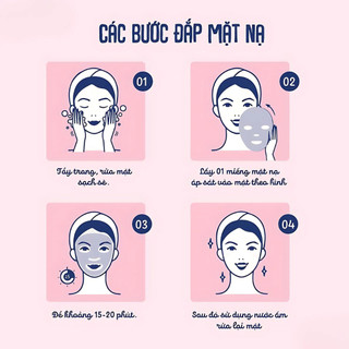 Combo 10 Miếng Mặt Nạ Nội Địa Trung Cấp Ẩm Dưỡng Trắng Da Đa Dạng Mẫu Mã