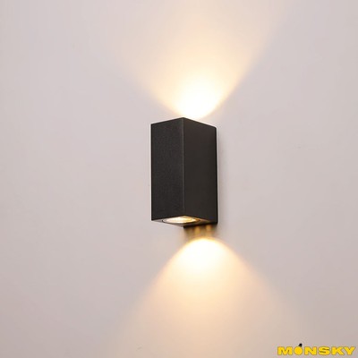 Đèn hắt gắn tường MONSKY XUYRA ngoài trời sang trọng, hiện đại - kèm bóng LED chuyên dụng.