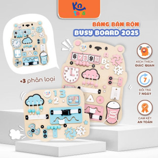 Đồ Chơi Giáo Dục - Bảng Bận Rộn Busy Board Rèn Luyện Vận Động Tinh Cho Bé Từ 12 Tháng Tuổi - Lalala Baby