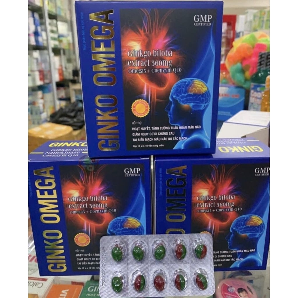 hàng chất lượng《Date 2027》Ginkgo biloba 360mg  hộp 100v