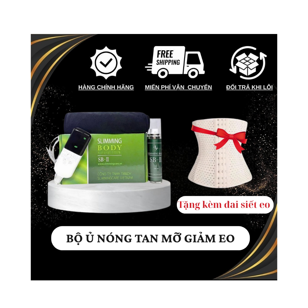 Bộ Ủ Nóng Tan Mỡ Giảm Eo Slimming Body SB2 giảm mỡ eo, bắp chân, bắp tay
