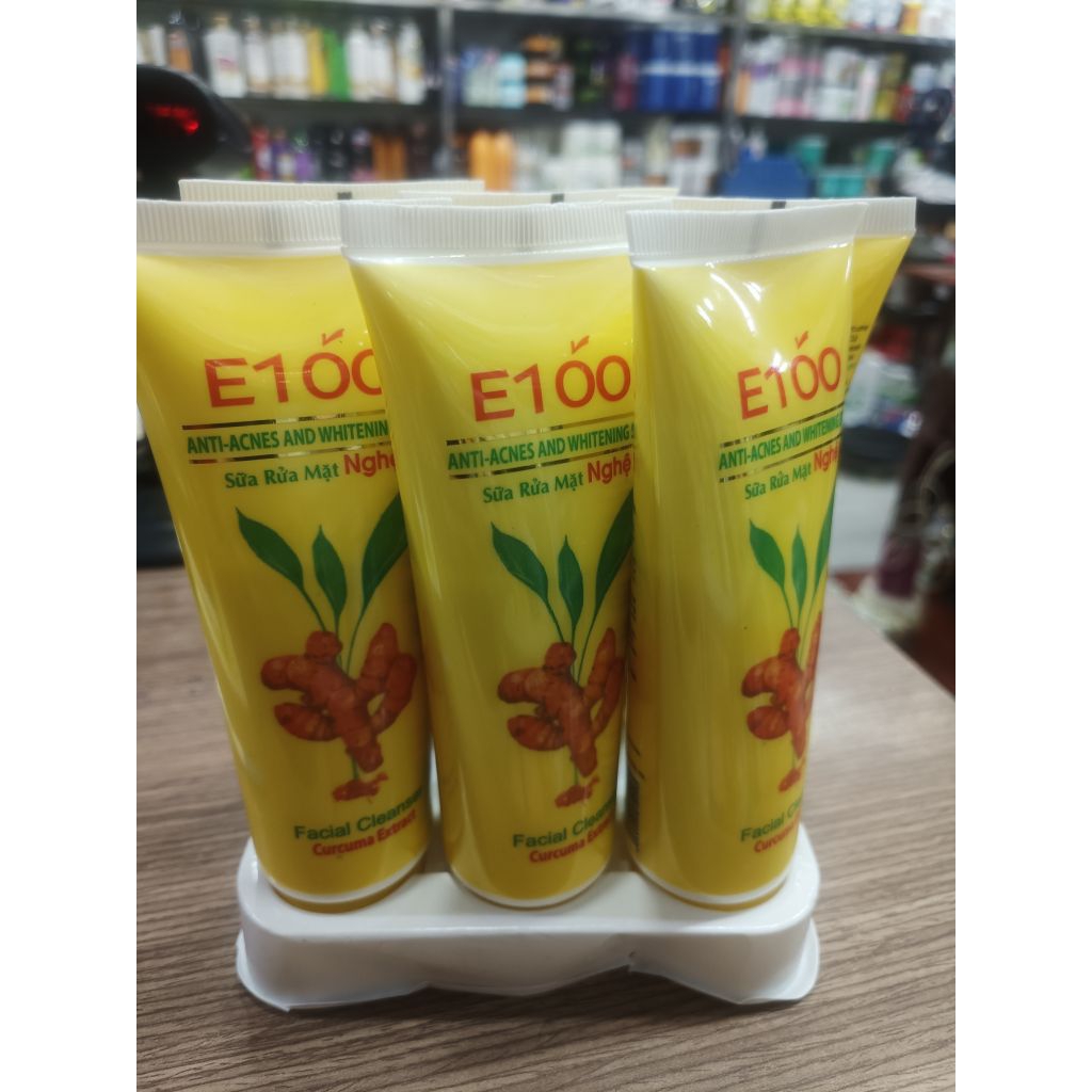 sữa rửa mặt nghệ E100