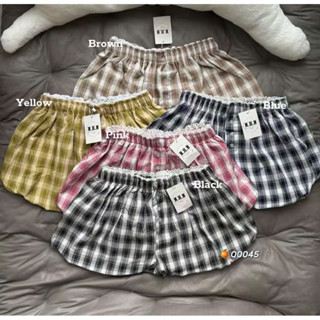  ❤️HÌNH THẬT❤️ Quần short đùi nữ kẻ caro dáng bí ngô trẻ trung  quần đùi bí cạp cao lưng chun hoạ tiết kẻ caro hottrend 