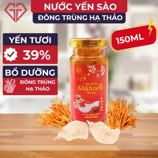  01 lọ Tổ Yến Chưng Đông Trùng Hạ Thảo SAKANEST 39% tươi Khánh Hòa 150ml 