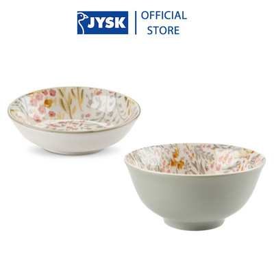 Bát đĩa | JYSK EMIL | sứ | họa tiết | nhiều kích thước