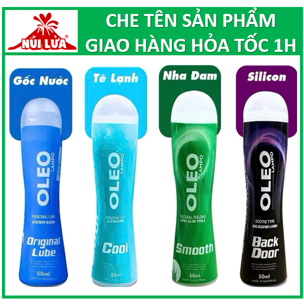Gel bôi trơn Oleo Lampo Original 50ml, Gel bôi trơn âm đạo gốc nước an toàn, tăng cảm giác