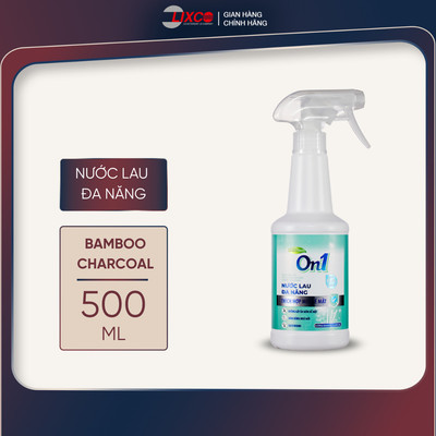 Nước lau đa năng On1 DN500 hương Bambo charcoal chai 500ml giúp sạch nhanh bề mặt, sáng bóng như mới