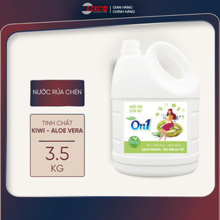  Nước rửa chén On1 hương kiwi và aloe vera 3.5kg gel rửa bát sạch bóng vết dầu mỡ N5015 - Lixco Việt Nam 