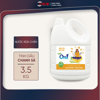  Nước rửa chén On1 hương Chanh sả 3.5kg gel làm sạch bóng vết dầu mỡ N5208 - Lixco Việt Nam 