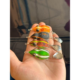  TNV C38 - Nhái hơi câu lure Body Cao Su 3,8cm Nổi 6.5g Lững 11g Lưỡi độ Thìa Sò Chì Đúc 