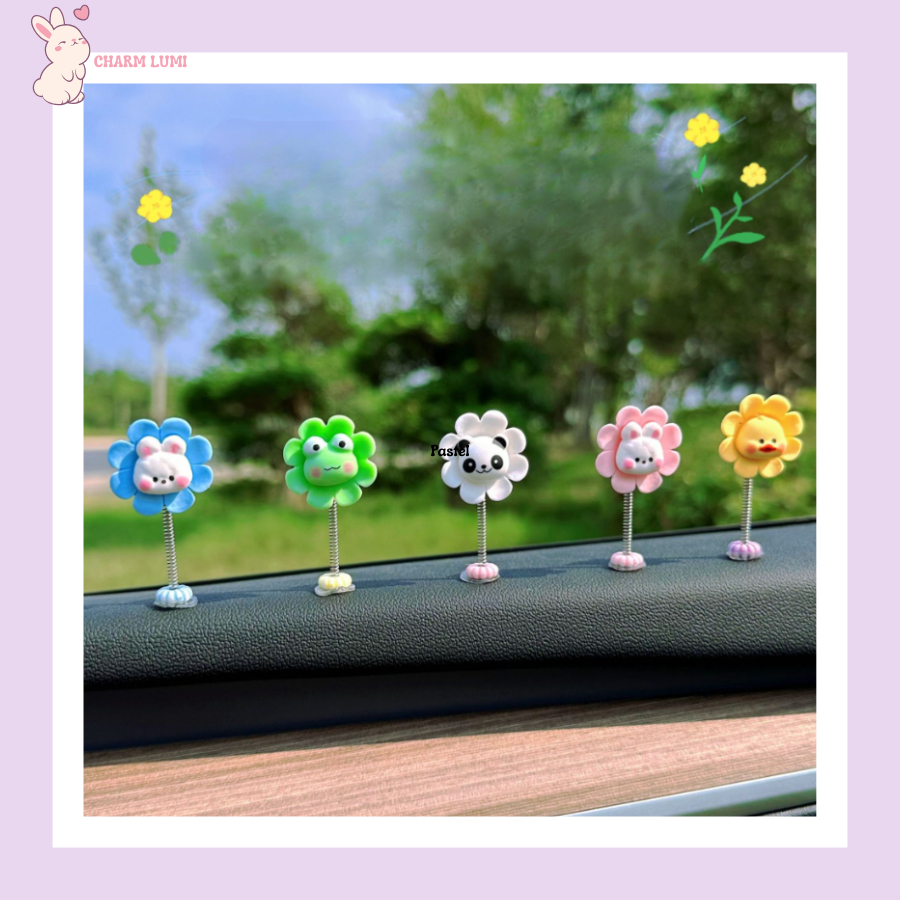 Hoa Lò Xo Thú Dễ Thương - Decor Ô Tô, Laptop, Balo, Xe Máy, Xe Đạp Siêu Dễ Thương - Charm Lumi