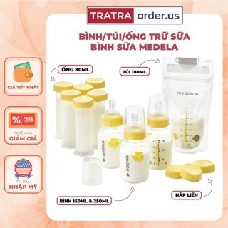 Túi trữ sữa, Bình trữ sữa, Bình sữa Medela 150ml, 180ml, 250ml