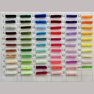 [THANH LÝ XẢ KHO] Kẽm Nhung Thẳng Hàng Chuẩn Đẹp Lông Dày Mịn (68 Màu Có Sẵn)