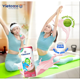 Sữa dừa UHT Vietcoco 180ml Hương Dâu