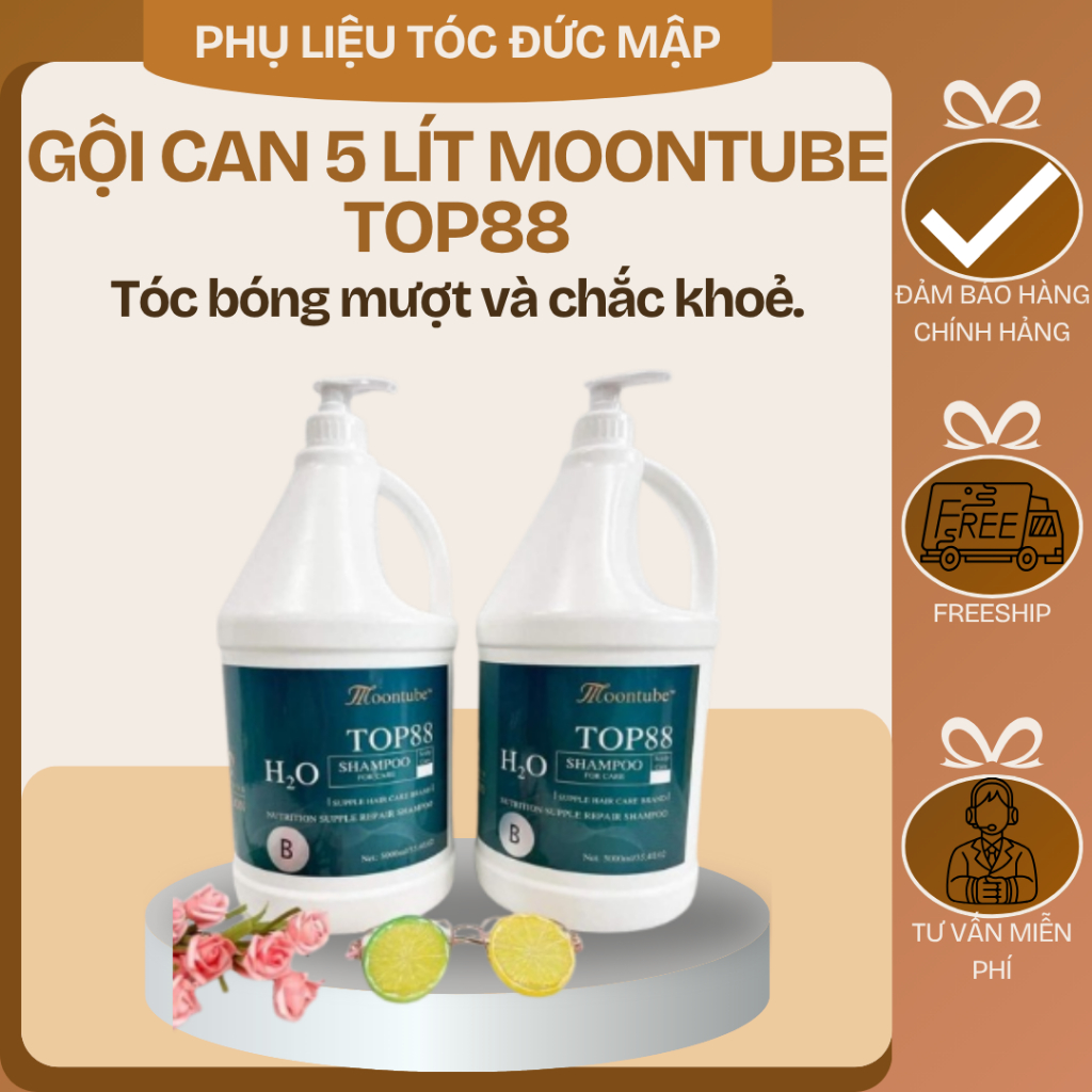 DẦU GỘI MOONTUBE TOP88 5 LÍT DÀNH CHO SALON CHUYÊN NGHIỆP