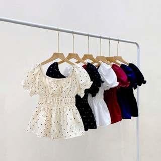 Áo bigsize nữ Baby doll nhún eo co giãn, tay phồng cổ vuông  hottrend xinh xắn dễ phối đồ bánh bèo chuppy  55-95kg- A282