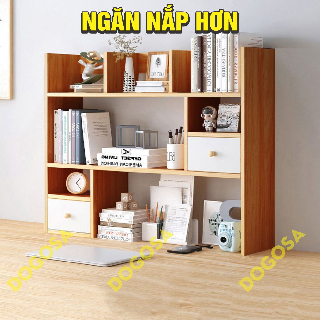 giá sách bàn học, kệ mỹ phẩm để bàn, giá sách để bàn làm việc