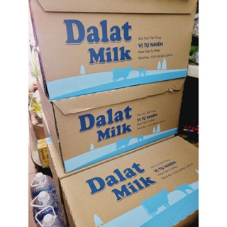 Thùng sữa Dalat milk túi 220ml ít đường, không đường (48 túi)
