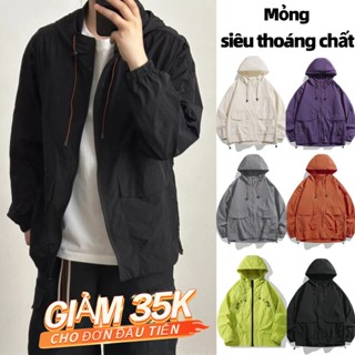 áo khoác gió áo gió nam cặp đôi Mỏng siêu  thoáng chất  thể thao ngoài trời  Nhiều Màu