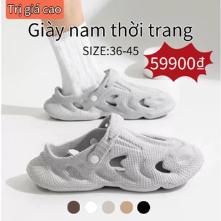 Dừa lỗ giày dép người đàn ông mùa hè ngoài trời chống trượt giày
