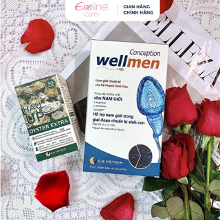 Combo Viên Uống Wellmen Conception và Hàu Up Cải Thiện Chất Lượng Tinh Trùng, Tăng Cường Sinh Lý