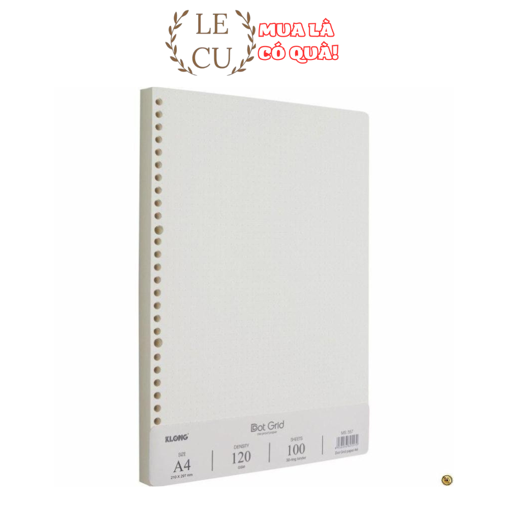 Ruột sổ còng Dot Grid A4 - 100 tờ; MS: 557