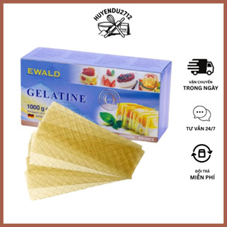  5 lá gelatin gelatine Ewald 18g làm kẹo chip chip khúc bạch kẹo dẻo đổ thạch  3.6g  lá  
