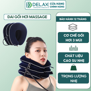  Đai Gối Hơi Massage DELAX Đai Massage Bảo Vệ Đốt Sống Cổ Hỗ Trợ Vật Lý Trị Liệu Giảm Đau Mỏi Vai Gáy BKD01 