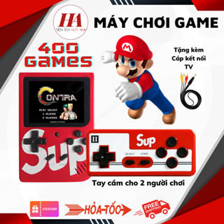 Máy Chơi Game Cầm Tay Sup 400 Game In 1 Retro Kèm Tay Cầm Chơi Game 2 Người - Kết Nối Với Tivi