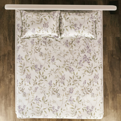 Bộ ga gối cao cấp Everon print hiện đại sang trọng (Bộ ga chun : 1 ga chun +2 vỏ gối nằm - BST2026 Đơm Hoa)
