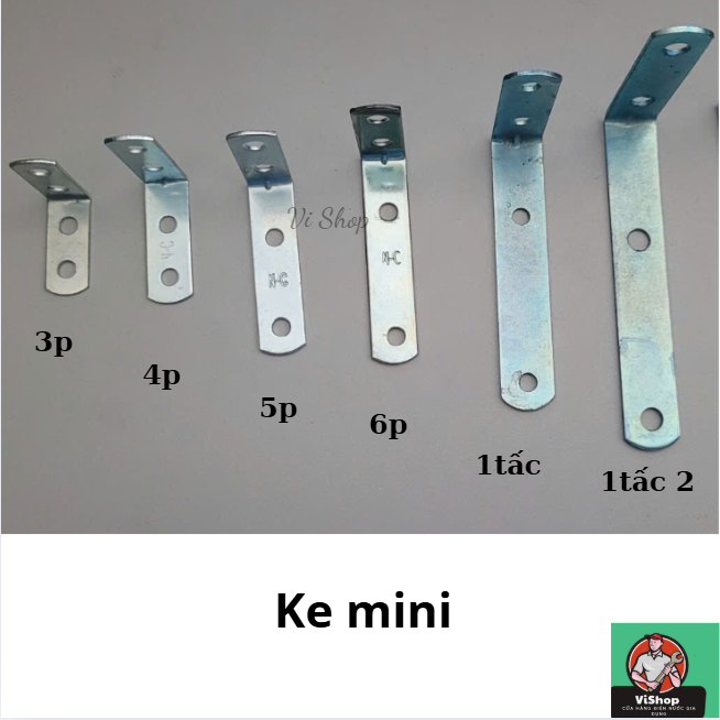 [ Cục 10 cái] Ke góc vuông mini, ke chứ L. Bát Giá Đỡ Ke Góc Vuông Mạ Kẽm.