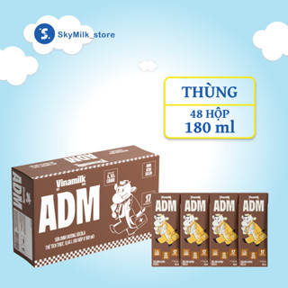 Sữa dinh dưỡng Socola Vinamilk ADM - Thùng 48 hộp 180ml