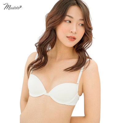 MUSTOTO Áo Lót Nữ Bra Mút Mỏng Trơn Có Gọng Nâng Ngực (MA0301)