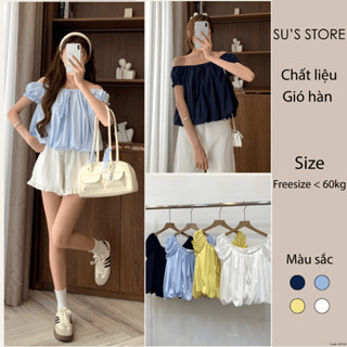 Áo Babydoll Dáng Bí Trễ Vai Tay Bồng A3129 Susstore Thời Trang Nữ