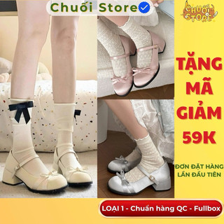   BẢN XỊN CHUẨN QC  Giày lolita nữ LOẠI 1 mũi tròn thiết kế quai cài phong cách hàn quốc nhẹ nhàng xinh 