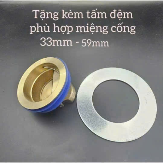 [Có Long Đen] Nắp Chặn Lỗ Cống BẰNG ĐỒNG Thoát Nước Một Chiều / Chống Mùi Hôi Chống Côn Trùng Cho Nh
