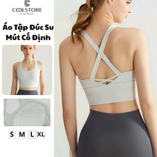 Áo bra mút đúc su cố định vải spandex nâng form v1 mềm mại tập gym yoga Coolstore