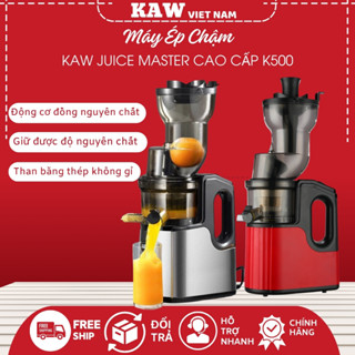 Máy Ép Chậm Chính Hãng KAW K500, Công Suất Lớn, Động Cơ Khoẻ, Lưới Lọc Không Gỉ, Ép Nguyên Quả