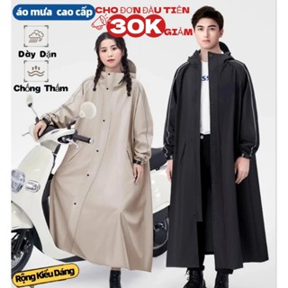  Áo Mưa Áo mưa đi xe máy Đi MƯA TIỆN LỢI 1 người thời trang nam nữ trong suốt che phủ toàn thân vành đôi chắn nước 