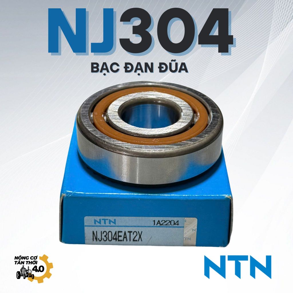 Bạc Đạn Đũa NJ304. Hãng NTN. Sản Xuất Tại Nhật Bản. Mã Bạc Đạn: NJ304EAT2X.