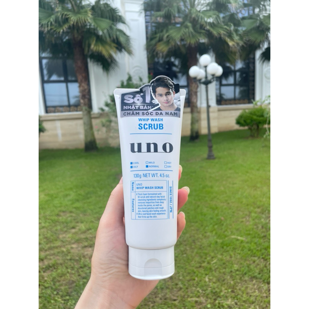 Sữa rửa mặt Uno sạch sâu mát lạnh cho nam