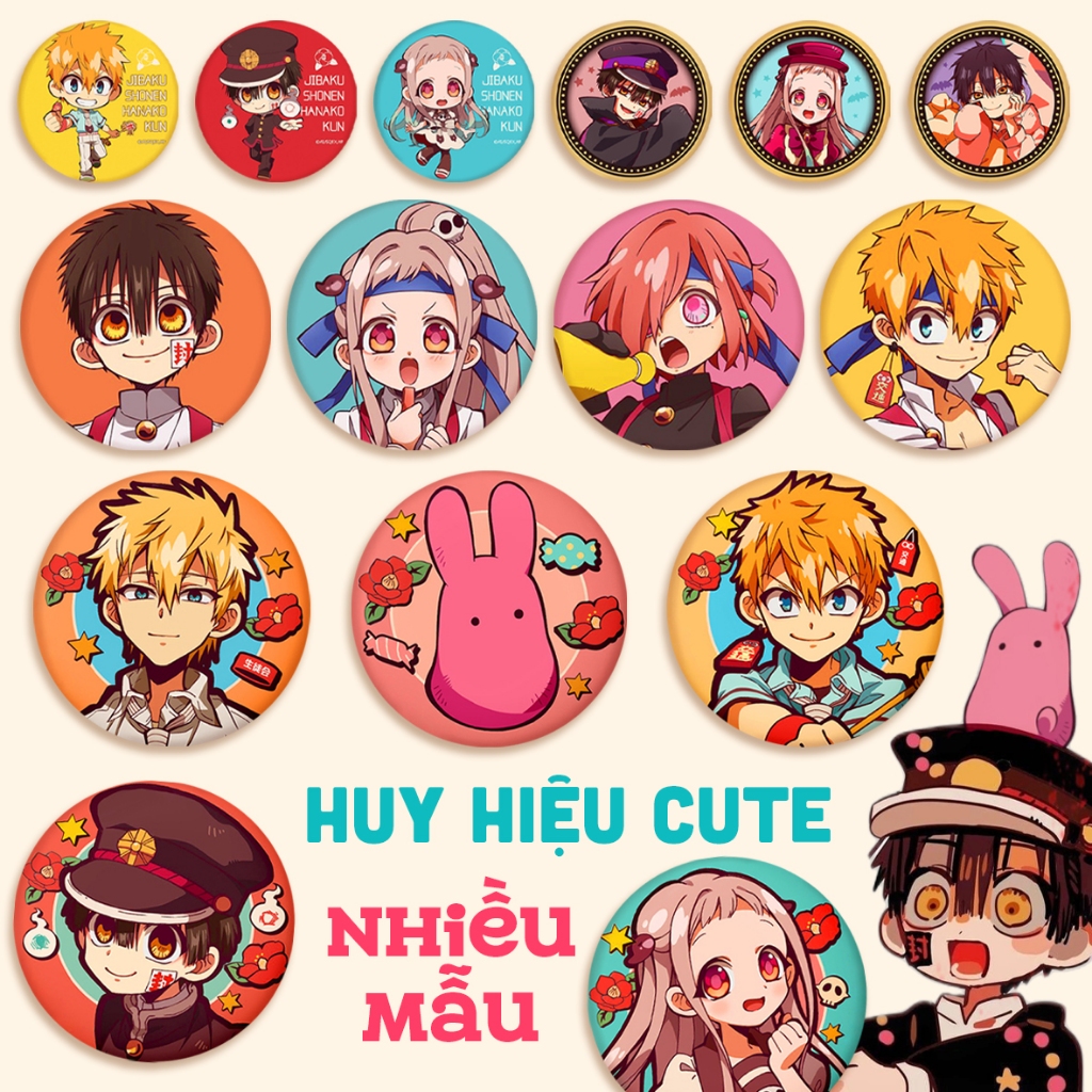 HUY HIỆU HANAKO DỄ THƯƠNG CẬU MA NHÀ XÍ JIBAKU SHOUNEN HANAKO