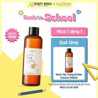 [MUA 1 TẶNG 1] Nước Tẩy Trang Bí Đao Cocoon Winter Melon Micellar Water 500ml AB Beauty World