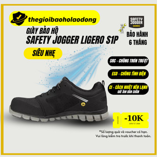 [CHÍNH HÃNG] Giày Bảo Hộ Safety Jogger Ligero Siêu Nhẹ, Đế Chống Sốc, Chống Trơn Trượt, Chống Đinh