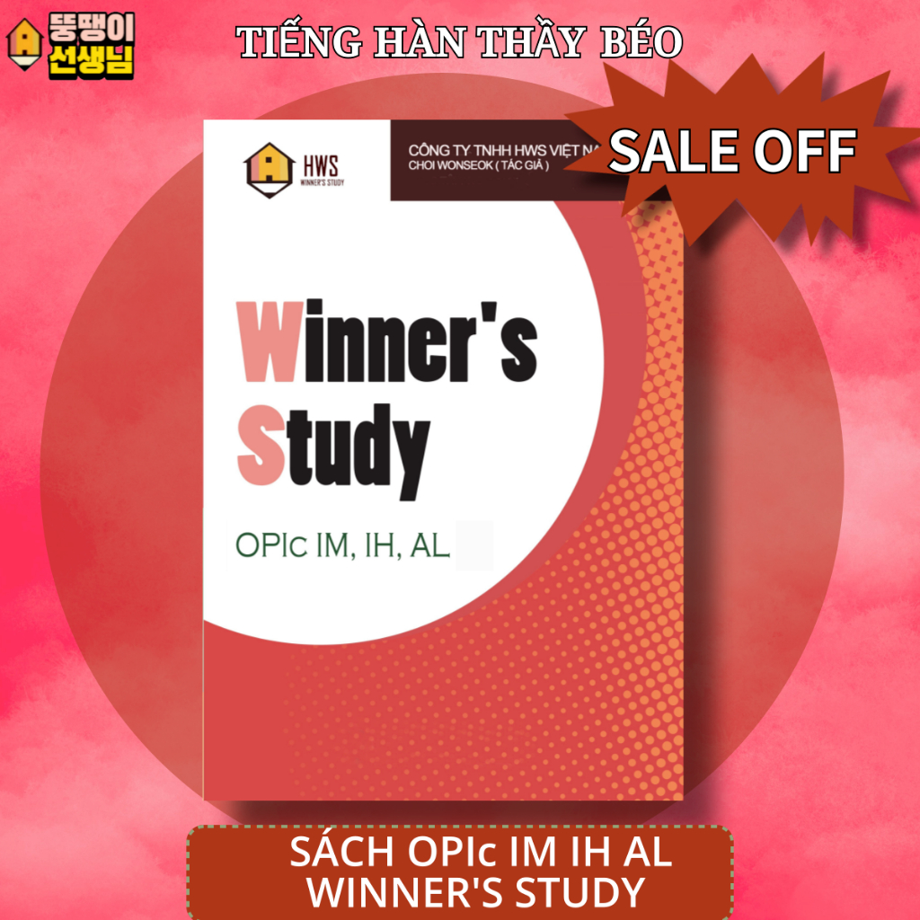 Sách luyện thi OPIc - Winner's Study OPIc IM IH AL (Kèm khóa videos)