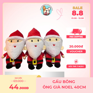  RẺ VÔ ĐỊCH  Gấu Bông Ông Già Noel 40cm Gấu Bông Giáng Sing 40cm Siêu Đáng Yêu Cho Mùa Noel 